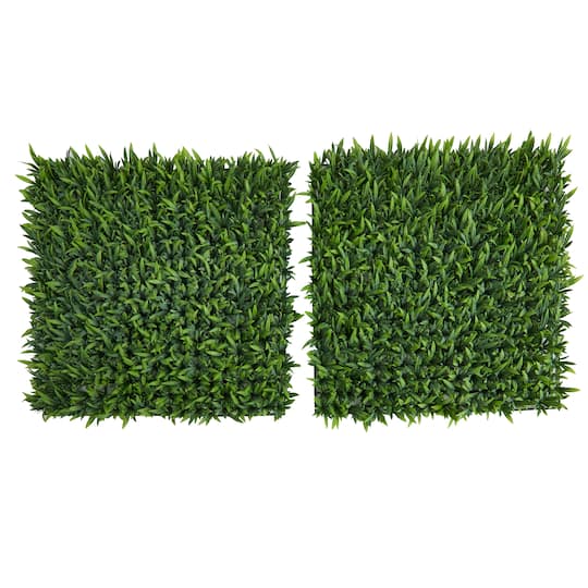 Artificial Grass Wall Mats, 2ct.